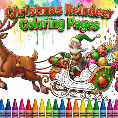 Christmas Reindeer Coloring Pages oyunu