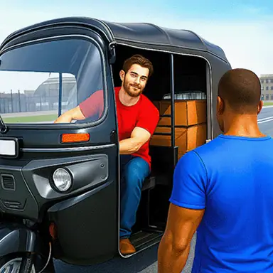 City Tuk Tuk Rickshaw Game oyunu