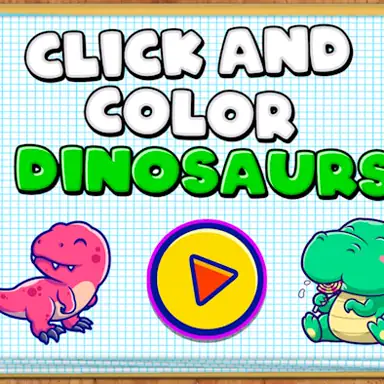 Click and Color Dinosaurs oyunu