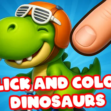 Click And Colors Dinosaurs oyunu