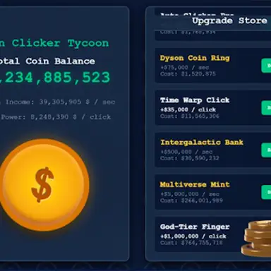 Coin Clicker Tycoon oyunu