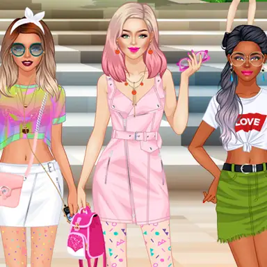 College Girls Team Fashion Makeover oyunu
