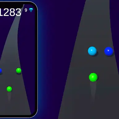 Color Ball Road game
