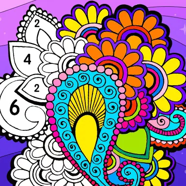 Color Fan Color By Number game