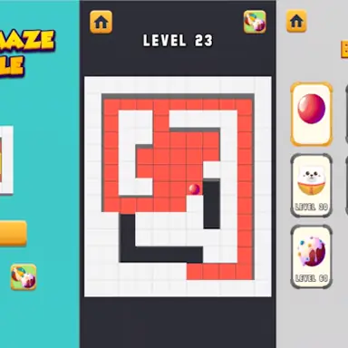 Color Maze game