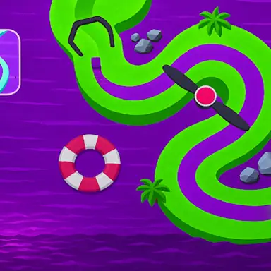 Color Path Line 3D Draw and Rolel Puzzle Runner game