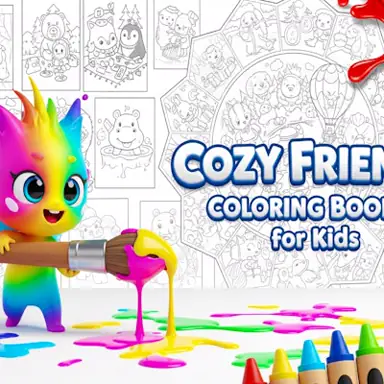 Cozy Friends Coloring Book for Kids oyunu