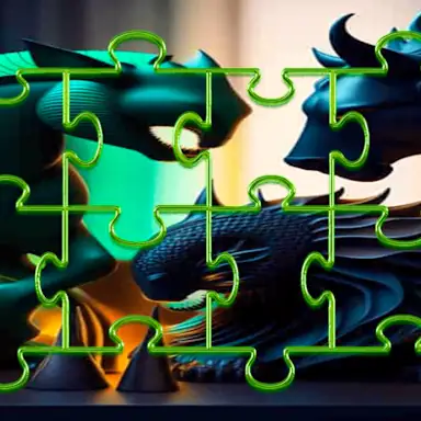 Creatures Picture Block Quest game