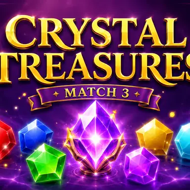 Crystal Treasures: Match 3 oyunu