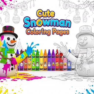 Cute Snowman Coloring Pages oyunu