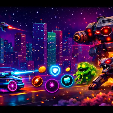 Cyberpunk Survival Shooter oyunu