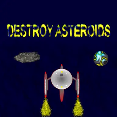 Destroy Asteroids game