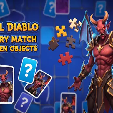Devil Diablo Memory Match & Hidden Objects game