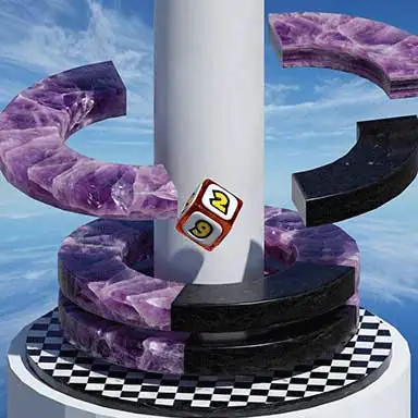 Dice Helix Drop oyunu