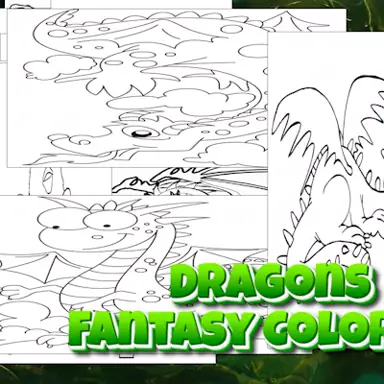 Dragons - Fantasy Coloring game