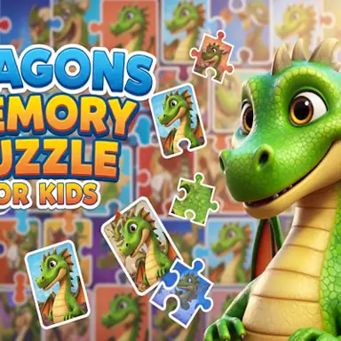 Dragons Memory Puzzle for Kids oyunu