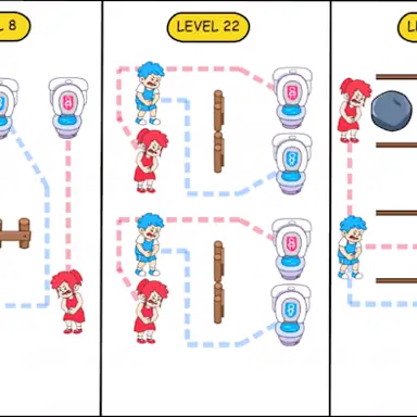 Draw to Pee Toilet Race! game