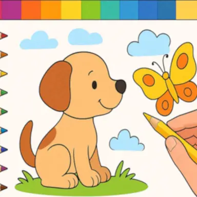 Draw with Pencils Coloring Book! oyunu