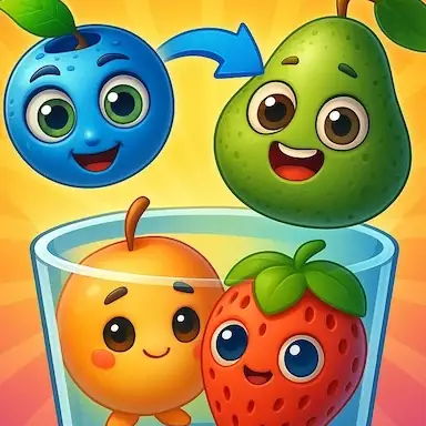 Drop Merge Fruit Characters oyunu