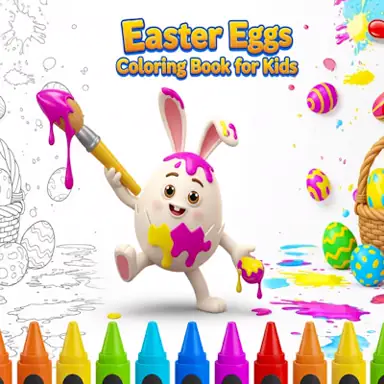 Easter Eggs Coloring Book for Kids oyunu
