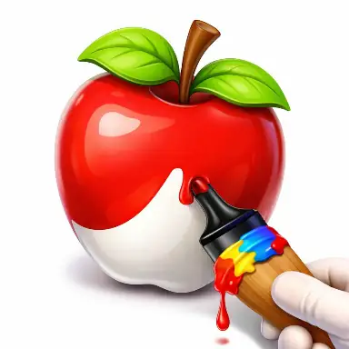 Easy Apple Coloring Book oyunu