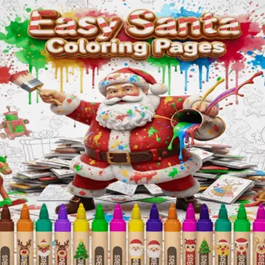 Easy Santa Coloring Pages oyunu