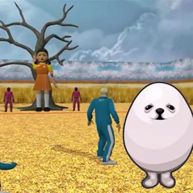 Eggdog Red Light Green Light game