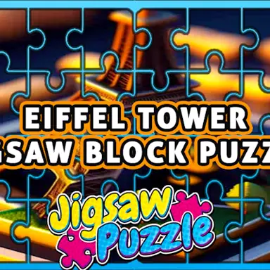 Eiffel Tower Jigsaw Block Puzzle oyunu