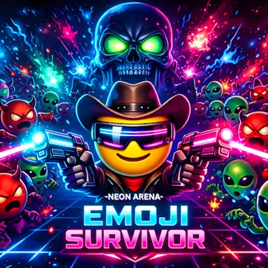 Emoji Survivor - Neon Arena oyunu