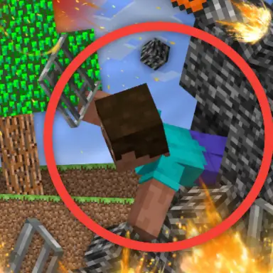 Escape from the prison in Mineblock! Destruction! oyunu