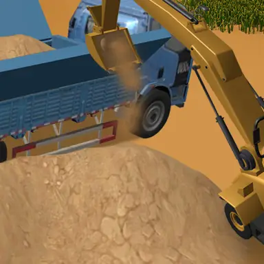 Excavator Driving Challenge game