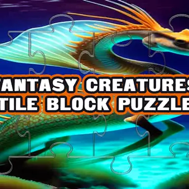 Fantasy Creatures Tile Block Puzzle game