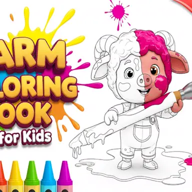 Farm Coloring Book for Kids oyunu