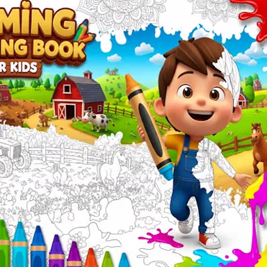 Farming Coloring Book for Kids oyunu