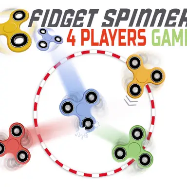 Fidget spinner: 4 players game oyunu