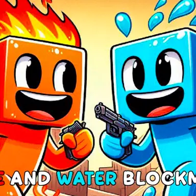 Fire and Water Blockman game