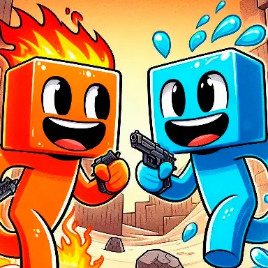 Fire and Water Blockman game