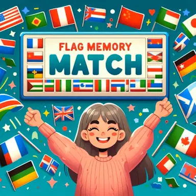 Flag Memory Match game