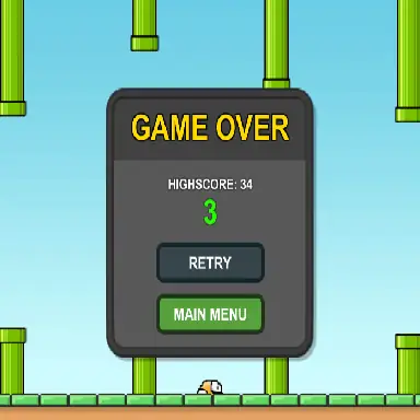 Flappy Bird 2D game oyunu