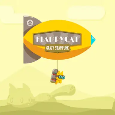 FlappyCat Crazy Steampunk game