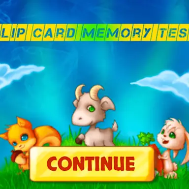 Flip Card Memory Test game