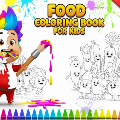 Food Coloring Book for Kids oyunu
