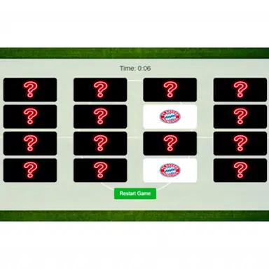 Football Match Memory game