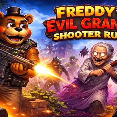 Freddy vs Evil Granny Shooter Rush oyunu