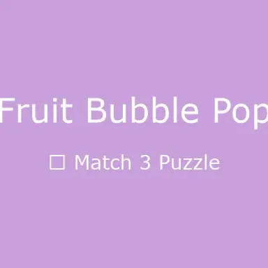 Fruit Bubble Pop game