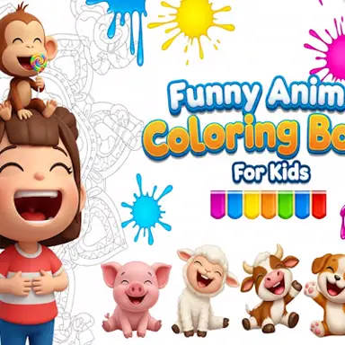 Funny Animal Coloring Book for Kids oyunu