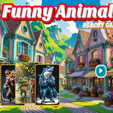 Funny Animals Memory Game game