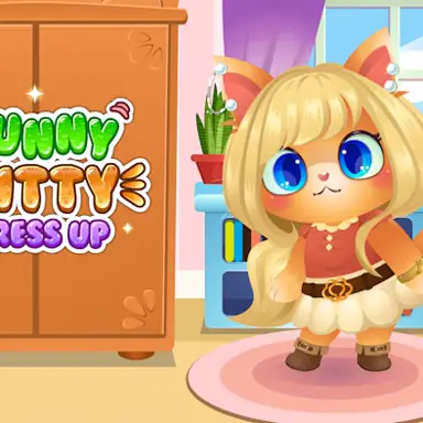 Funny Kitty Dressup oyunu