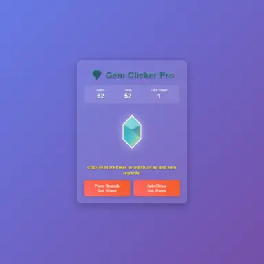 gem clicker pro oyunu