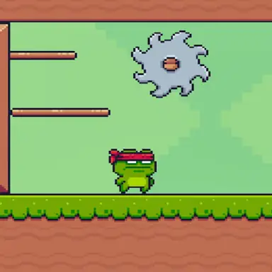 Green Ninja Collects Apples game